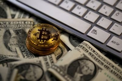 A powerful Bitcoin mining rig in operation, symbolizing the high-stakes world of BTC extraction in hosted facilities